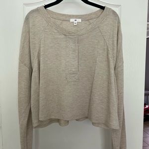 BP Cream Crop Sweater SZ L